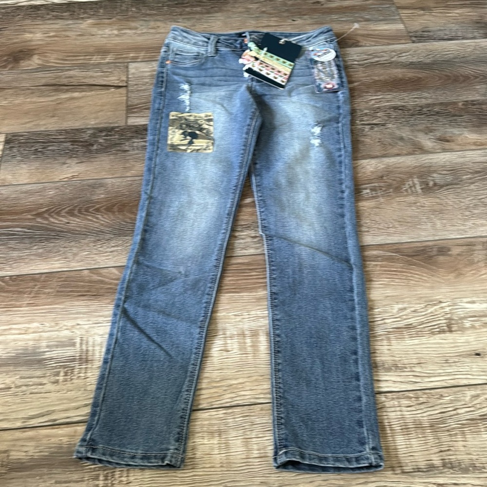 Girls Distressed Skinny Jeans Size 10 NWT